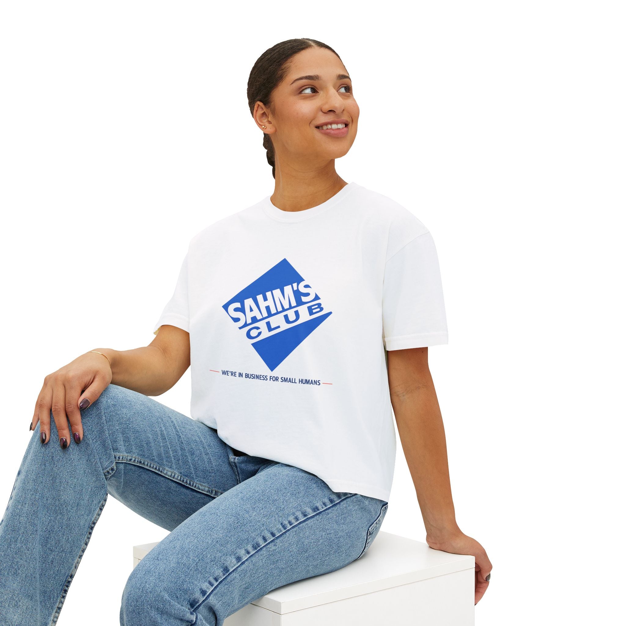 SAHM’S CLUB™ Crop Tee: We’re in business for small humans
