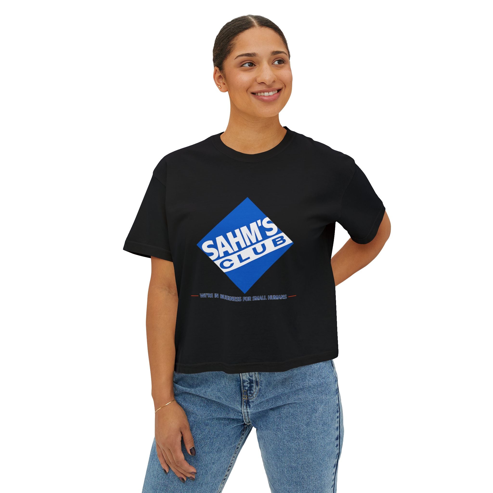 SAHM’S CLUB™ Crop Tee: We’re in business for small humans